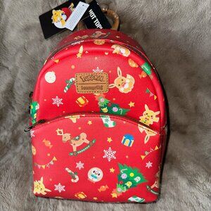 Loungefly Bag- Christmas Pokemon New with Tags